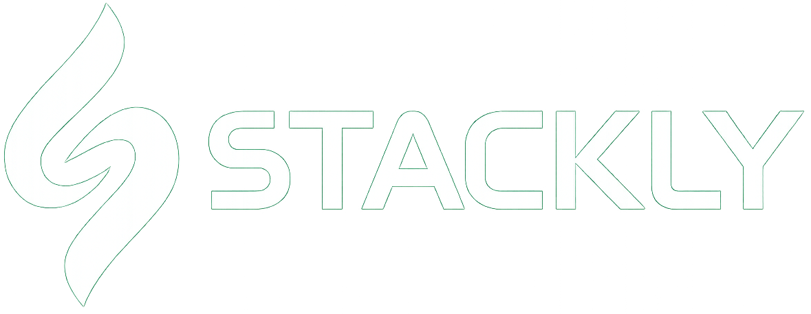 white logo stackly